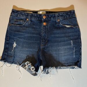 Universal Thread Women's Distressed Vintage Midi Denim Jean Shorts
